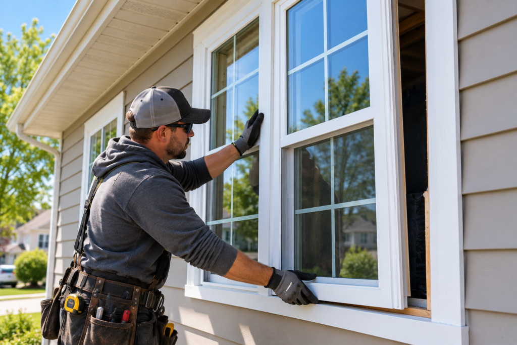 Windows services by Vanguard Roofing and Siding